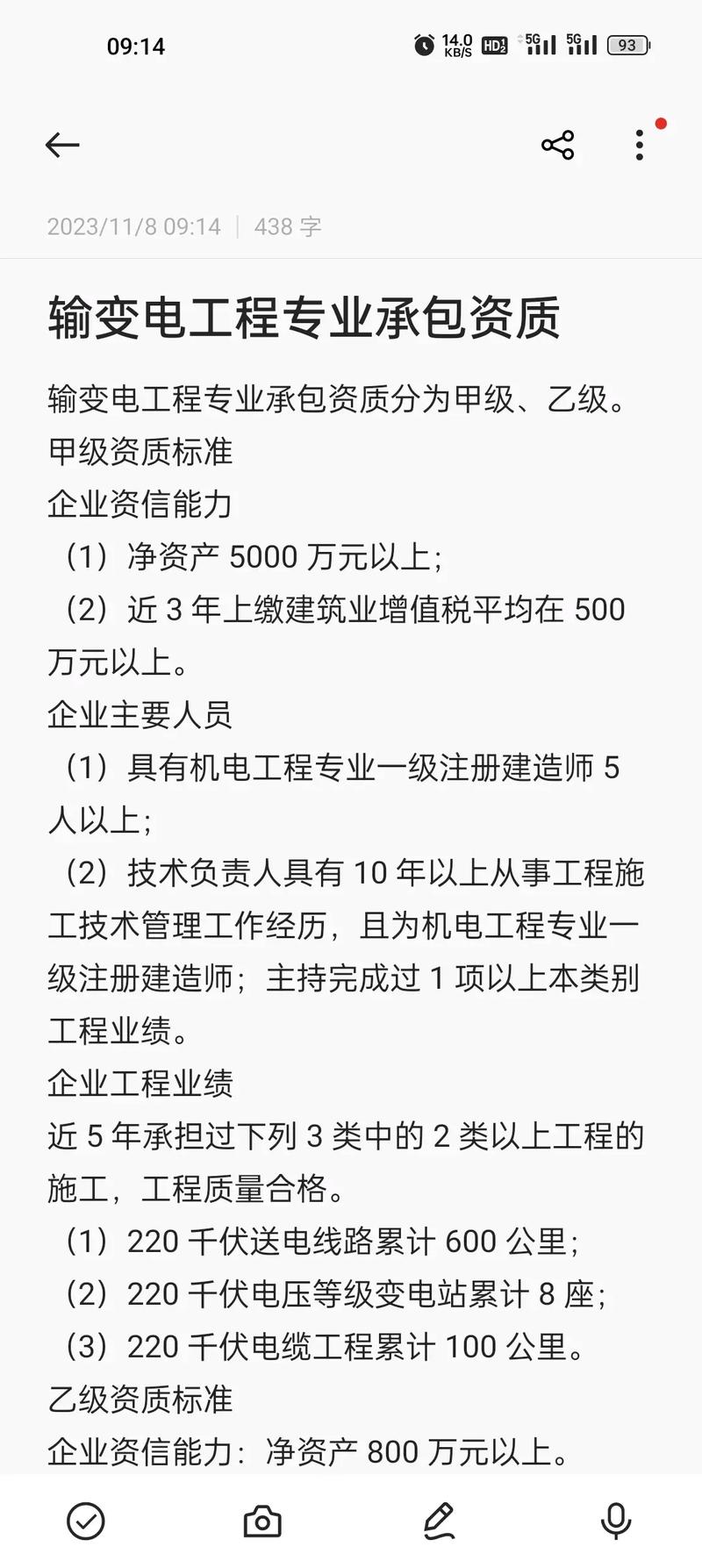 输变电工程专业承包资质 甲级与乙级的区别与核心要求